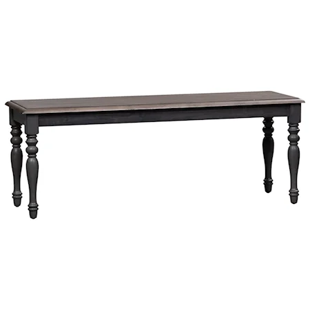 Cottage Style Two-Toned Dining Bench